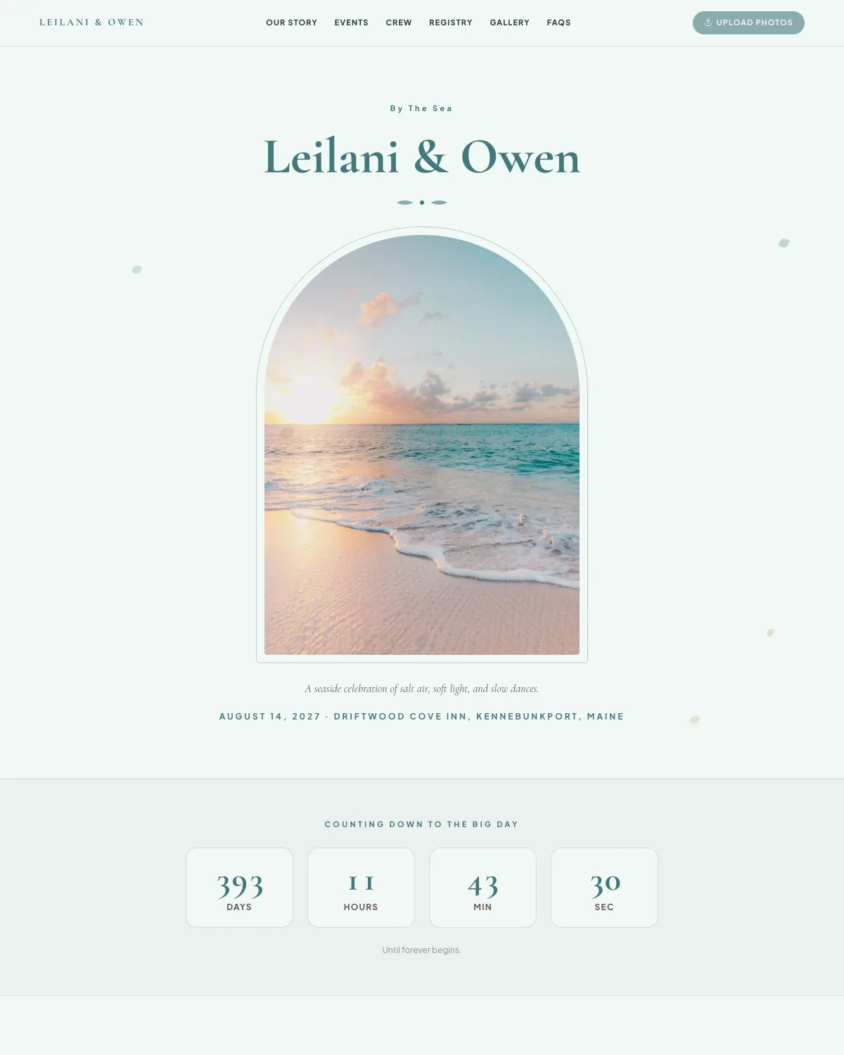 Cove template preview