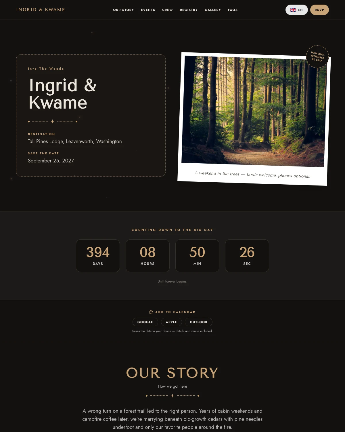 Marquee template preview